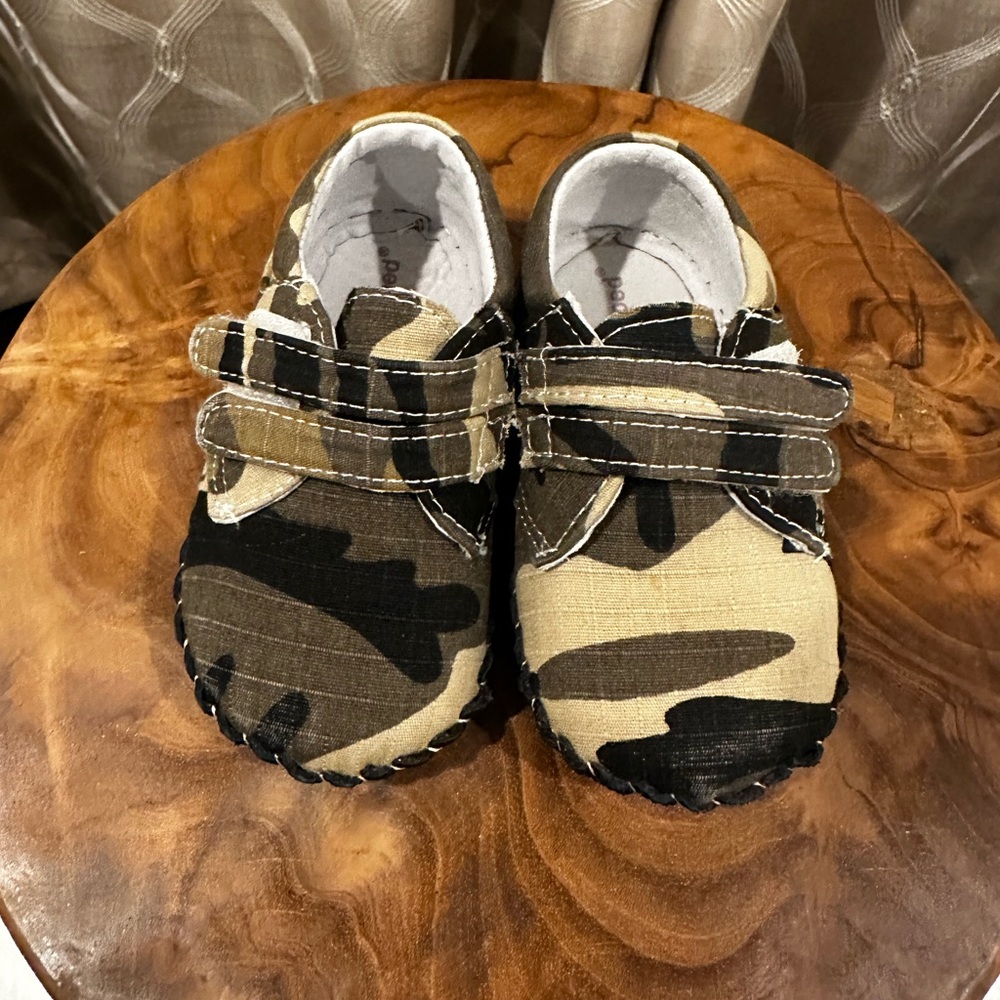 Pediped Camouflage Baby Shoes Size 12-18 Months